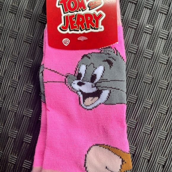 Tom and Jerry Cartoon Socks in Pink,women’s socks - Picture 1 of 14